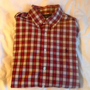 Ralph Lauren men’s button down shirt size large excellent condition
